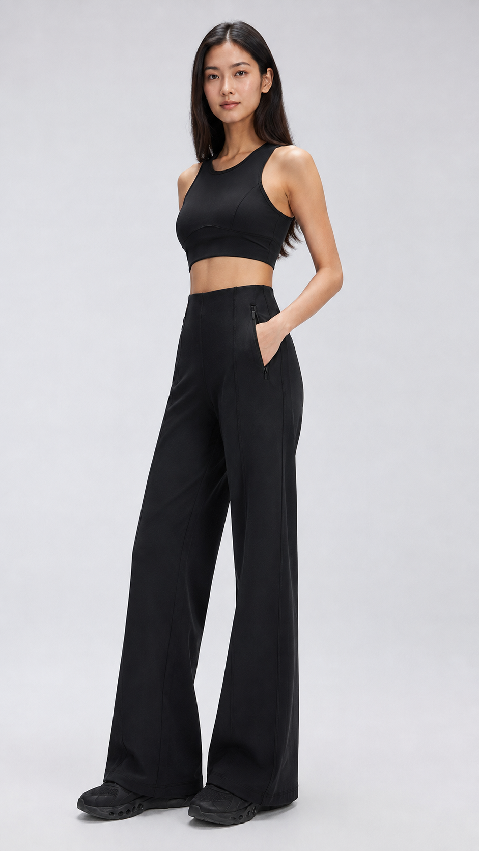 Nola High-Waisted Wide-Leg Pants
