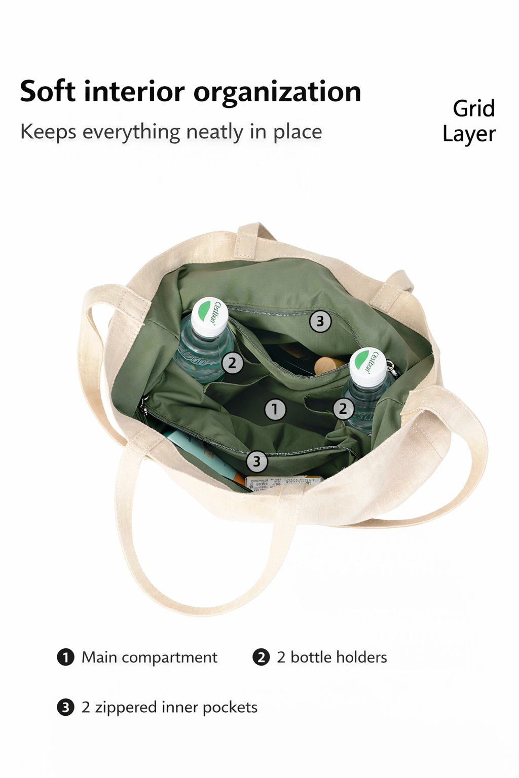 Ramie Carry Tote  Everyday Bag