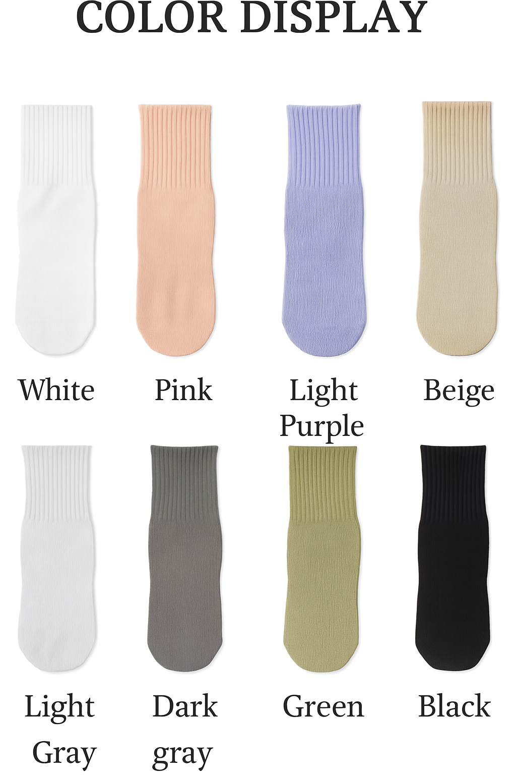 SteadyStep Anti-Slip Crew Socks