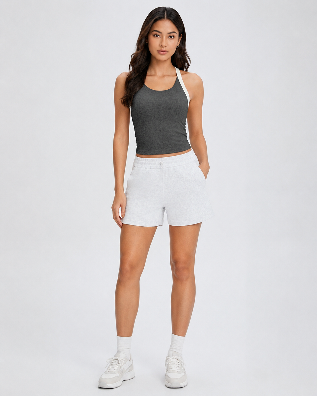 Mizuki Padded Cotton Rib Tank