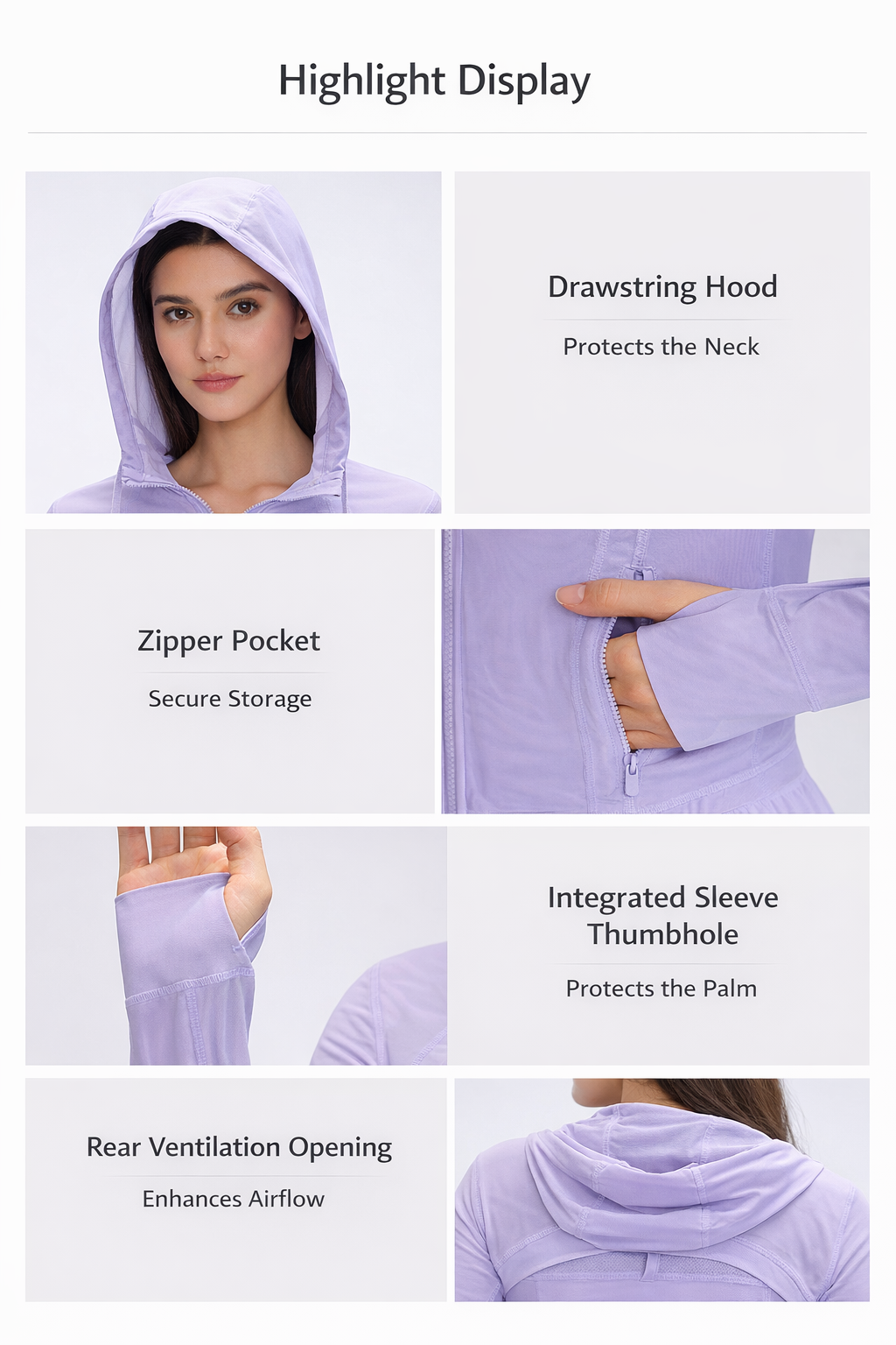 LUNARÉ Mesh Hooded Jacket