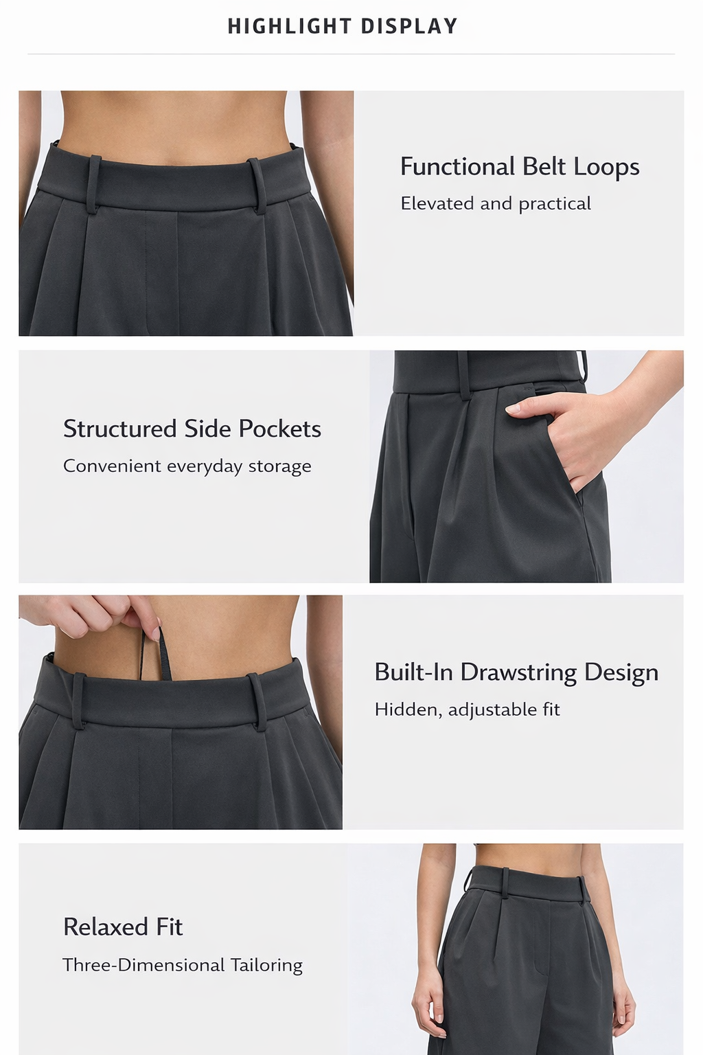 ELAN A-Line High-Waist Shorts