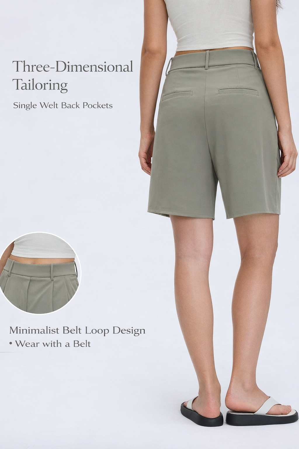 ELAN A-Line High-Waist Shorts