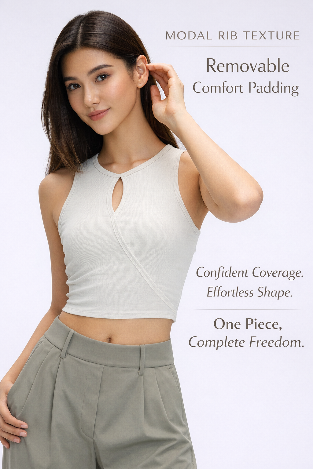 Lunelle Modal Sculpt Top