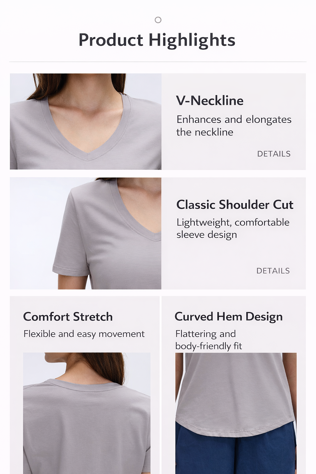 AEROLYSE V Neck T-Shirt