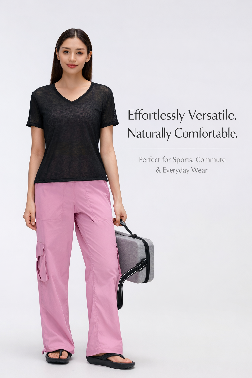 Lunaris Flow V Neck Tee