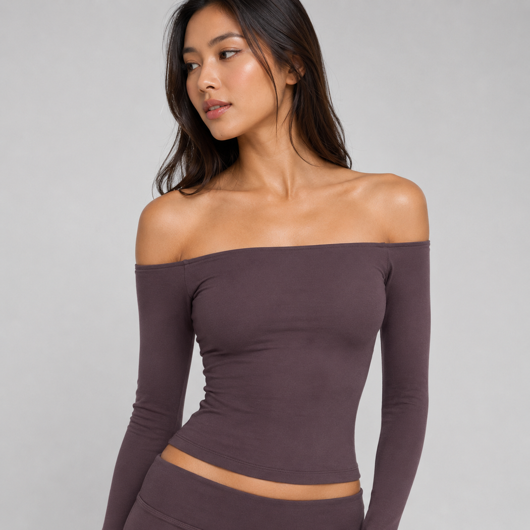 Vera Off-Shoulder Long Sleeve Top