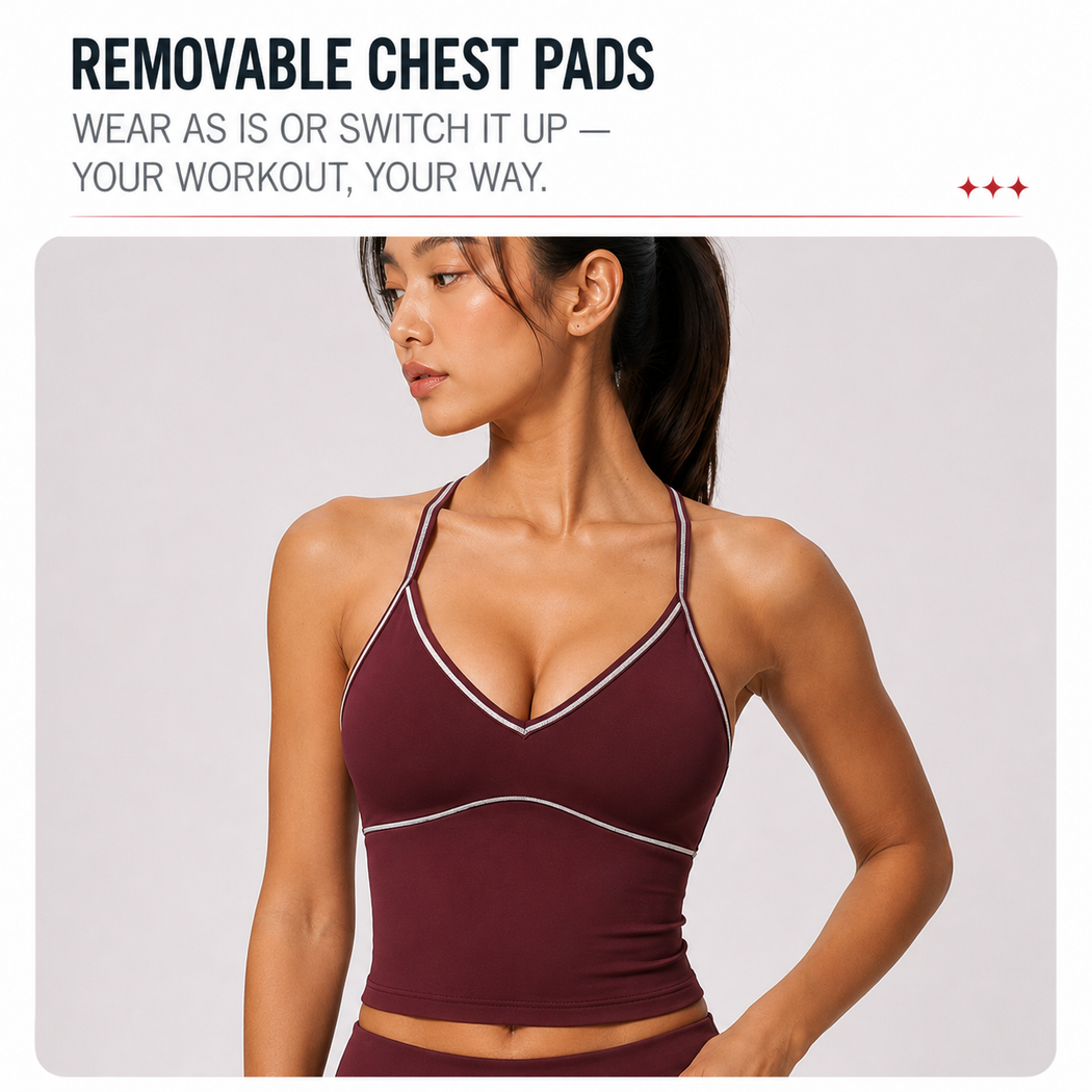 Elvara Contrast Racerback Tank