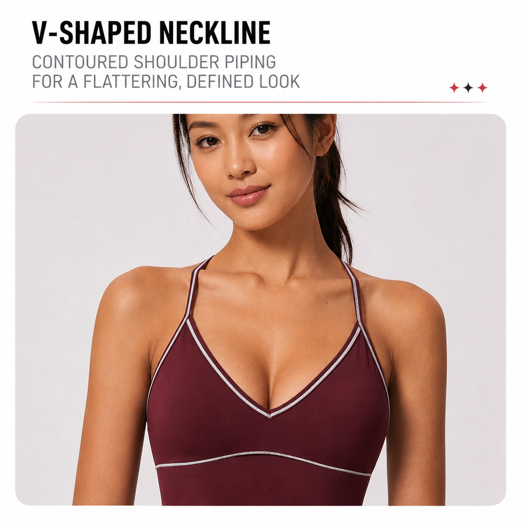 Elvara Contrast Racerback Tank