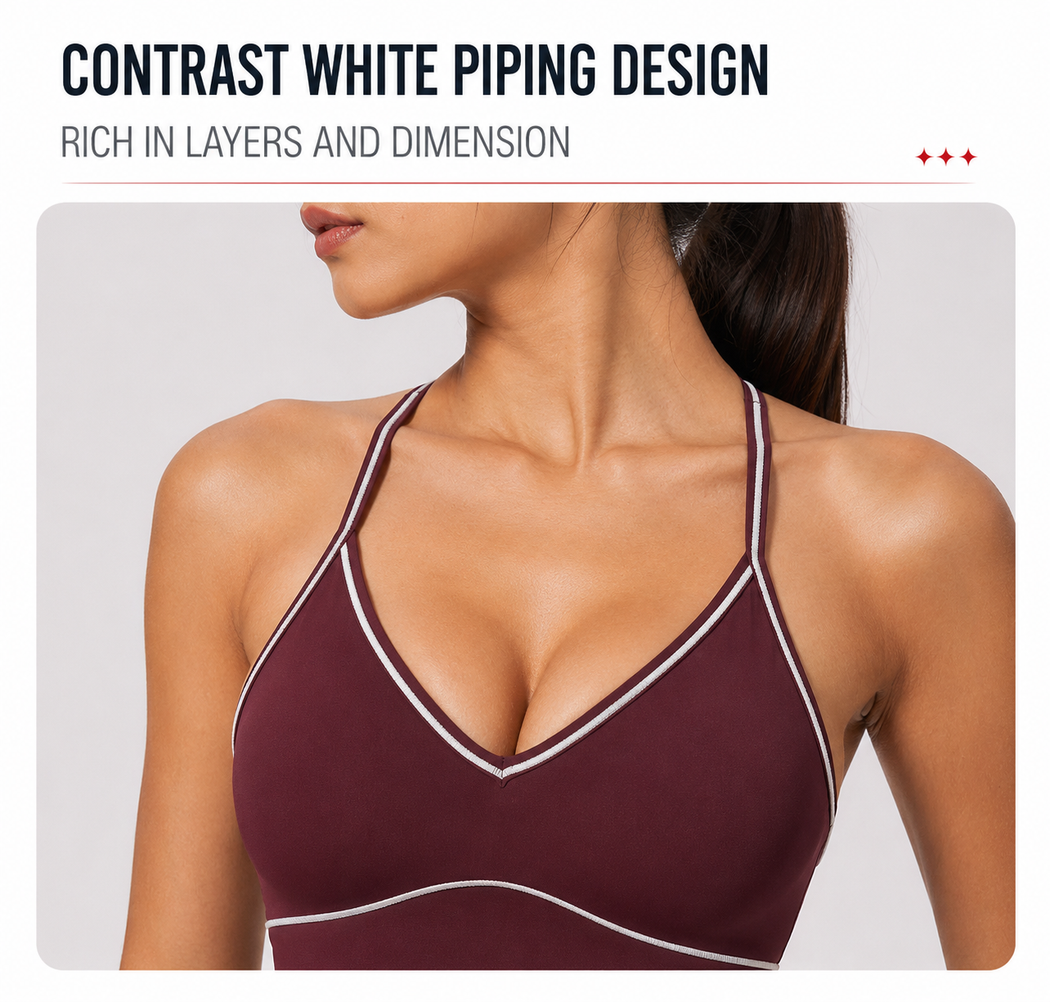 Elvara Contrast Racerback Tank