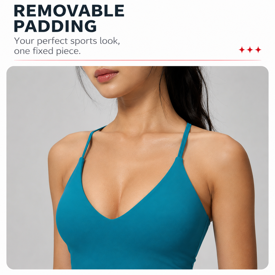 Nyra Crossback Padded Tank