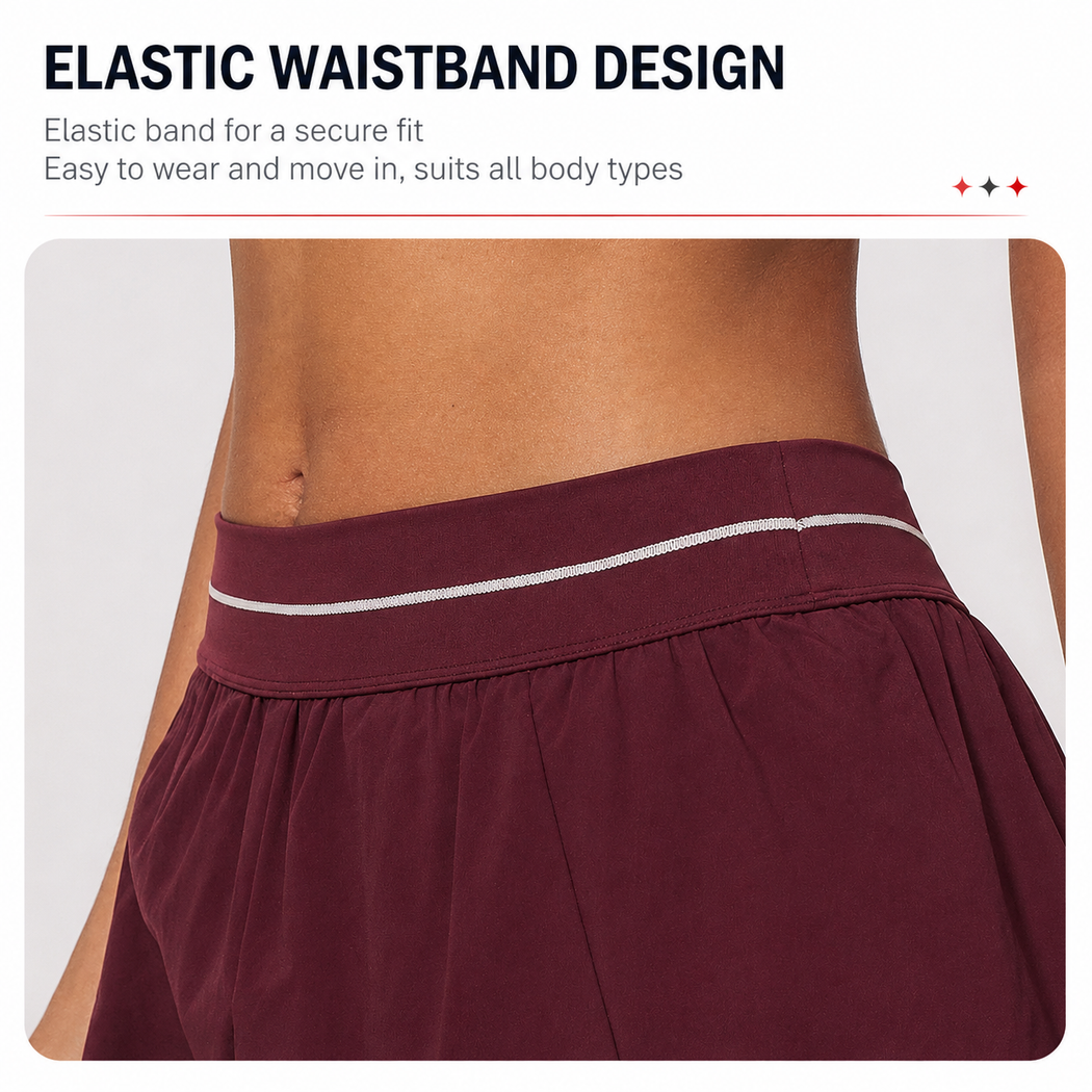 Elvara Quick-Dry Sports Shorts