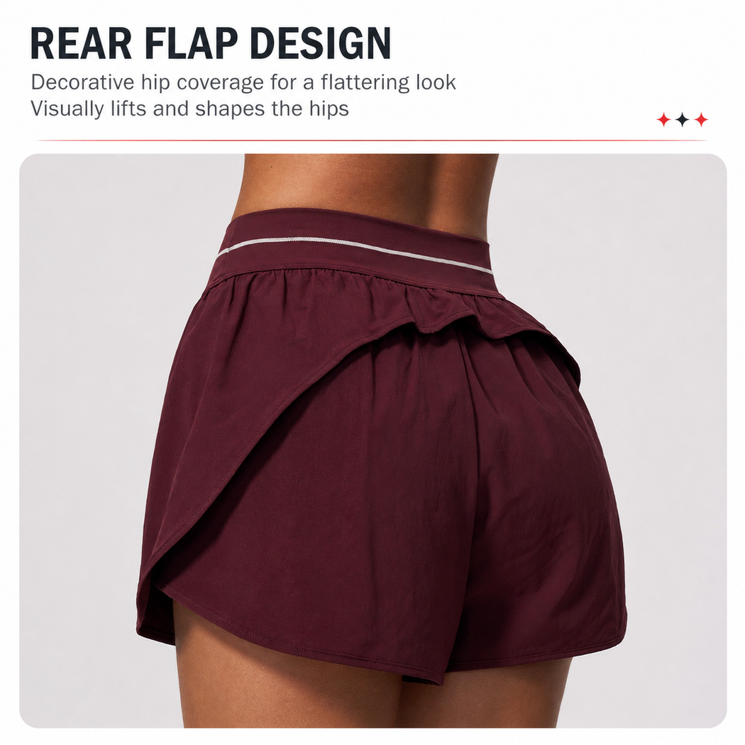 Elvara Quick-Dry Sports Shorts