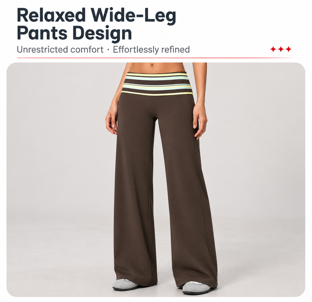 Maris Fold-Over Wide-Leg Pants