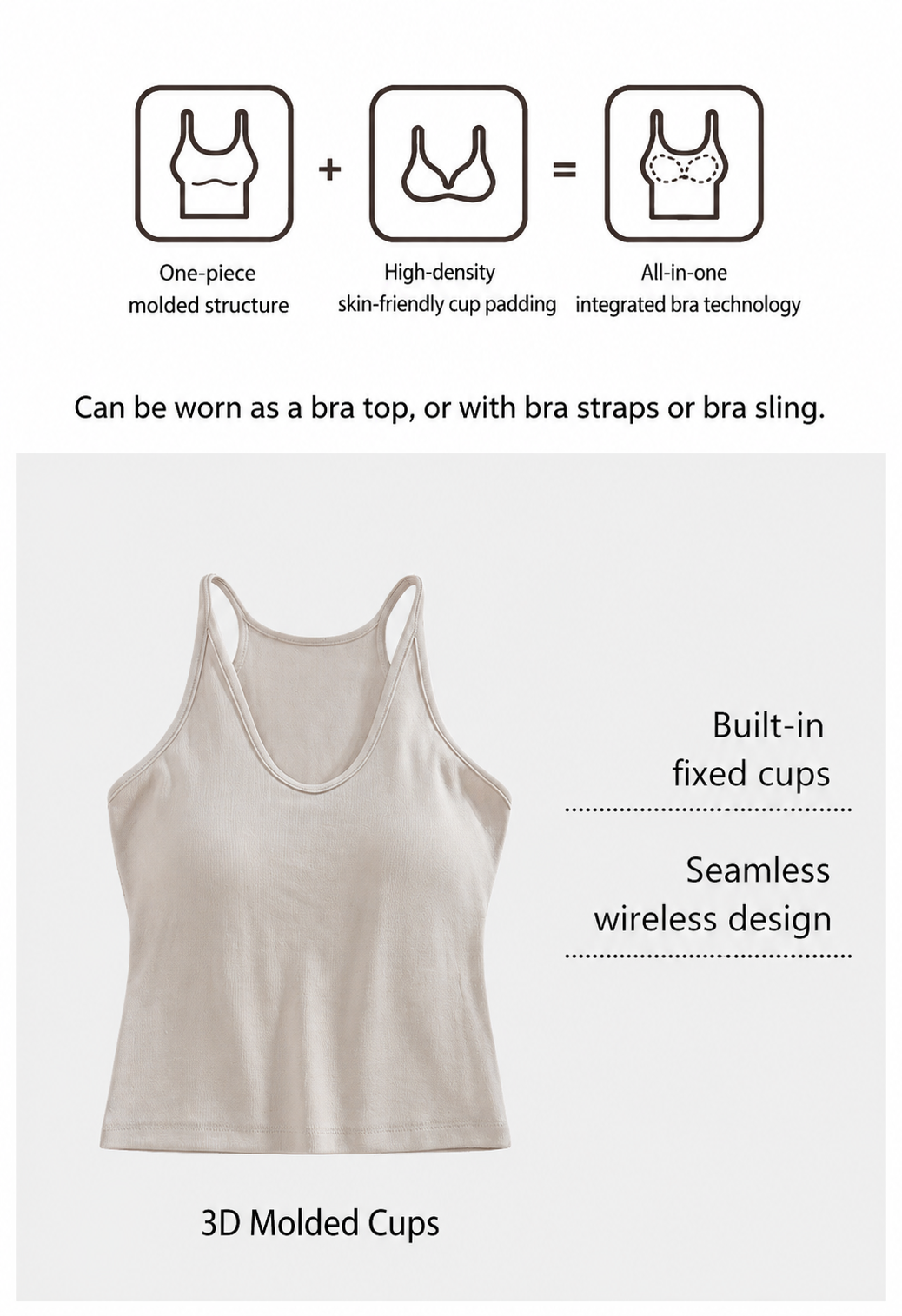 Mizuki Padded Rib Tank