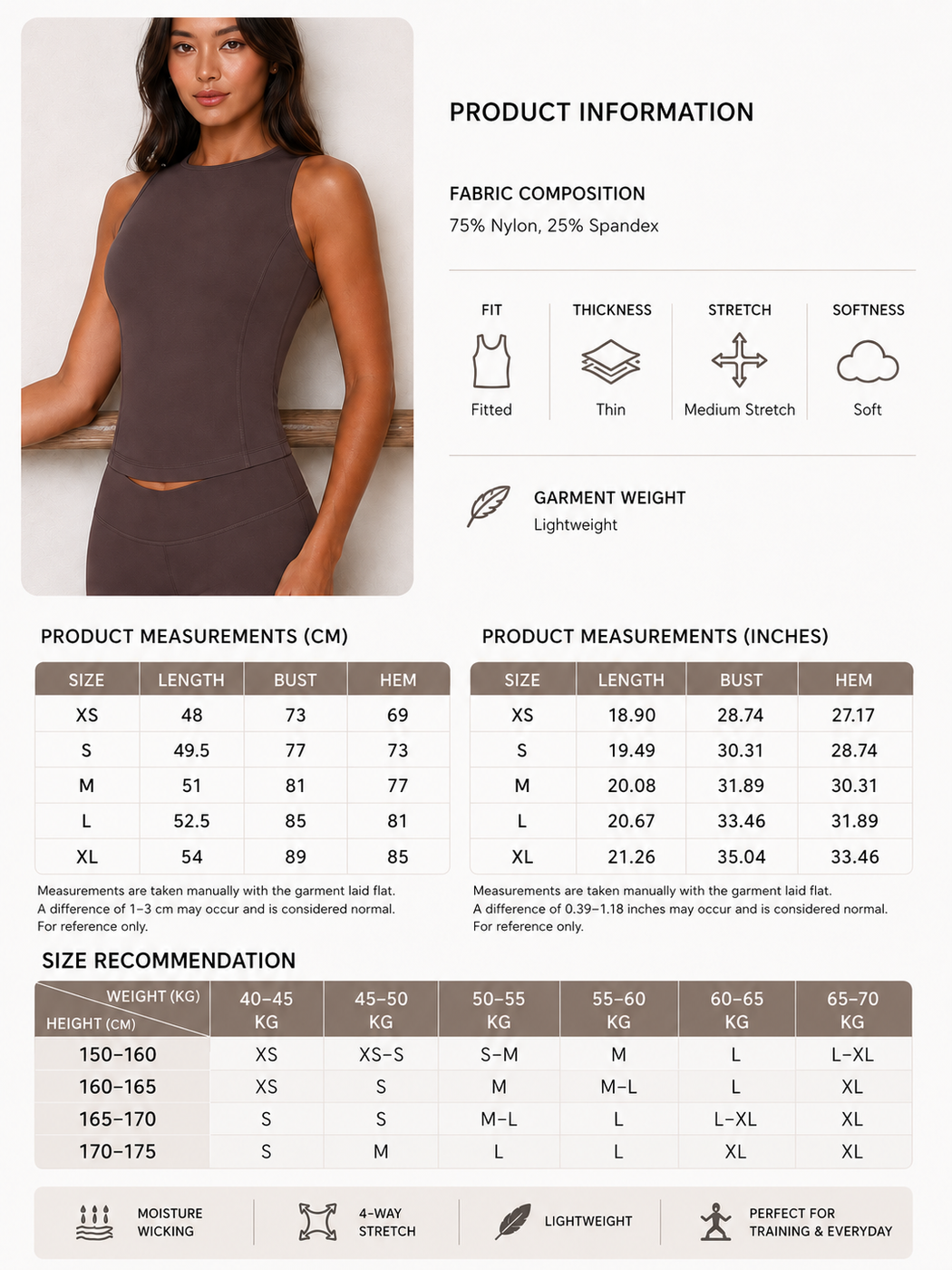 Aurelia Open-Back Padded Tank
