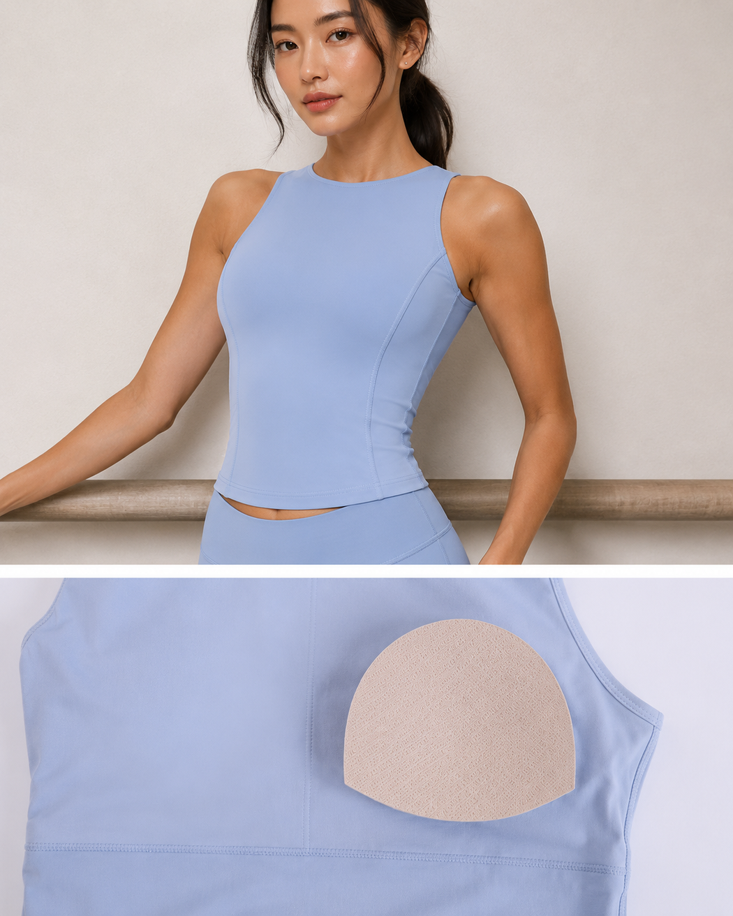Aurelia Open-Back Padded Tank