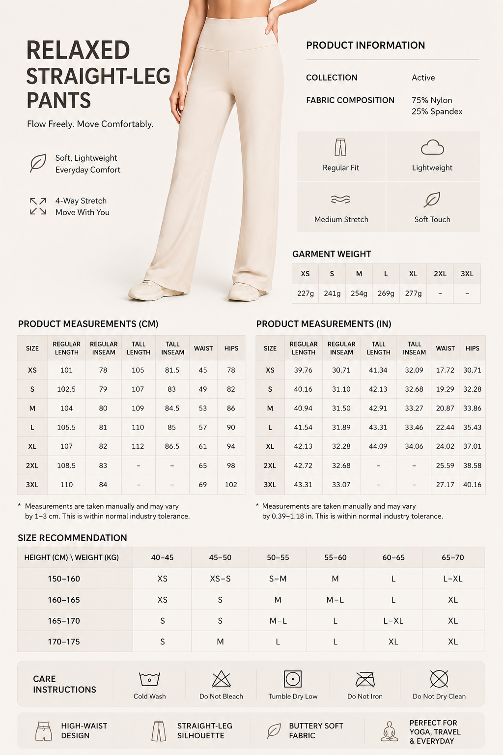 Aveline High-Waist Straight-Leg Pants