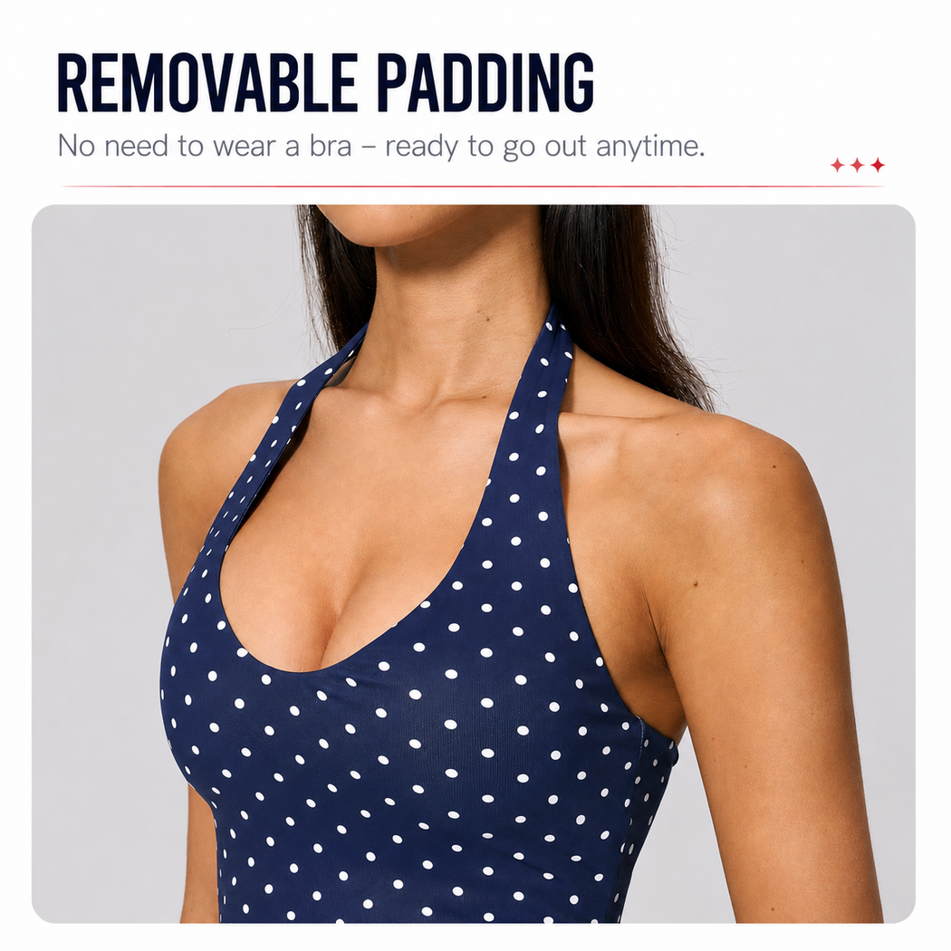 Rivelle Polka Halter Top