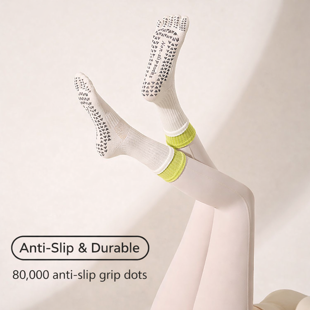 PureCom Five-Toe Grip Socks