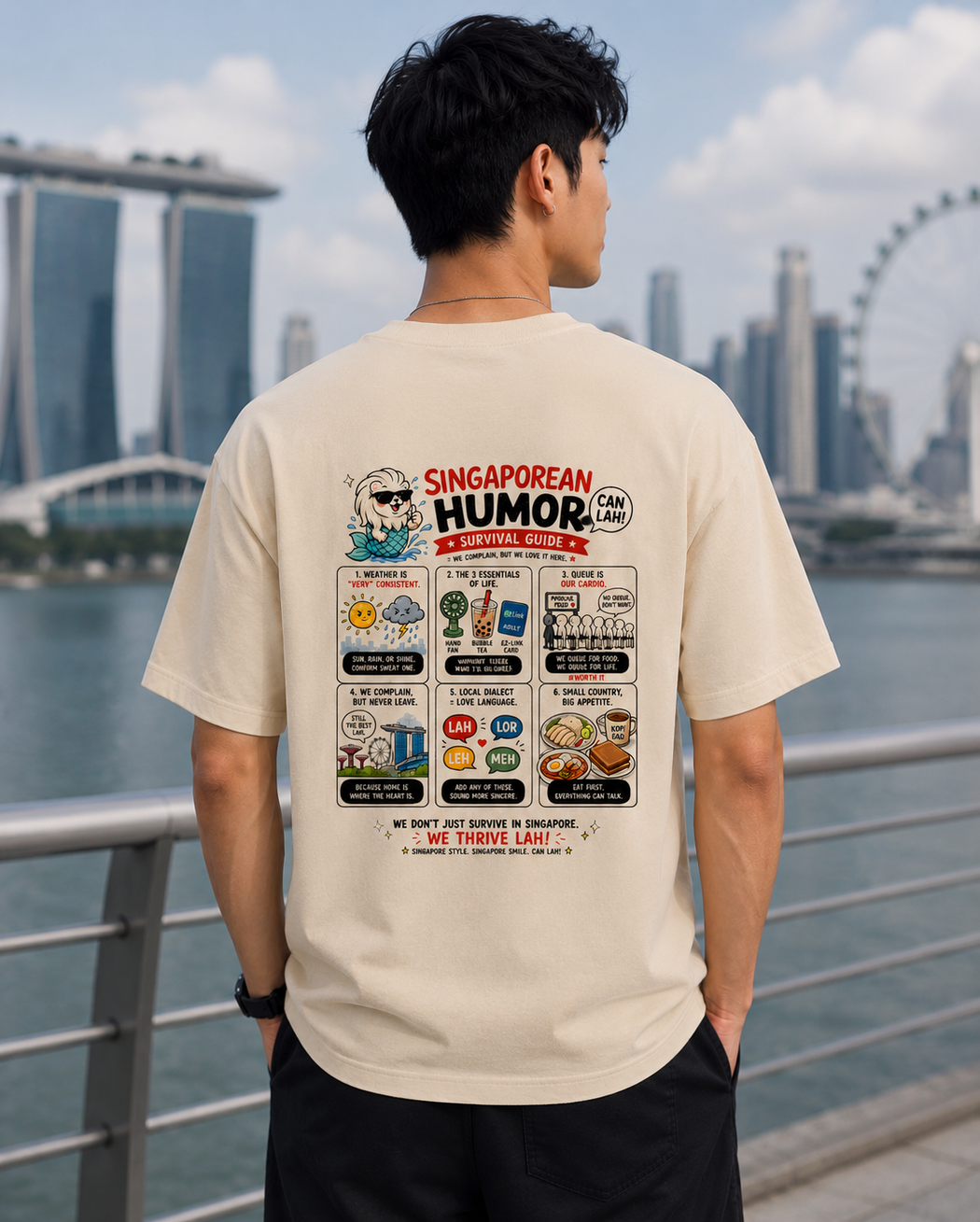 Can-Lah SG Humor Unisex Cotton T-Shirt