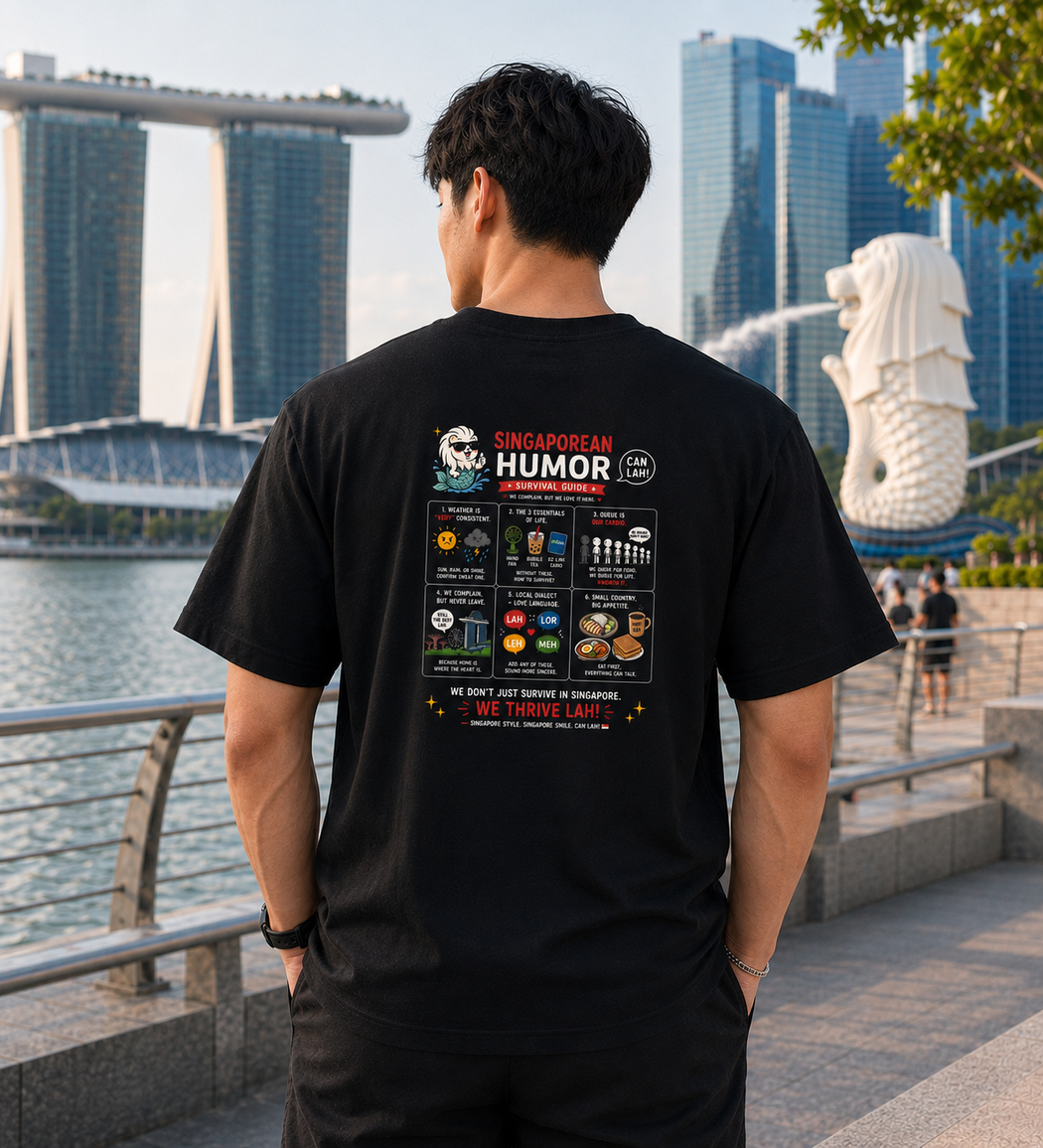 Can-Lah SG Humor Unisex Cotton T-Shirt