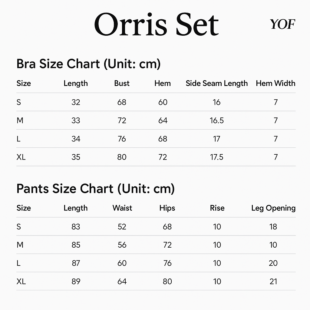 Orris Set ( Top + Bottom )