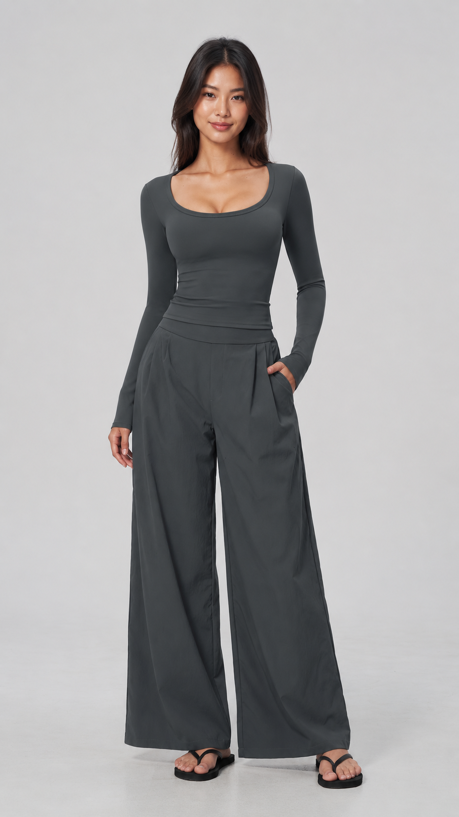 Liora Quick-Dry Wide Leg Pants