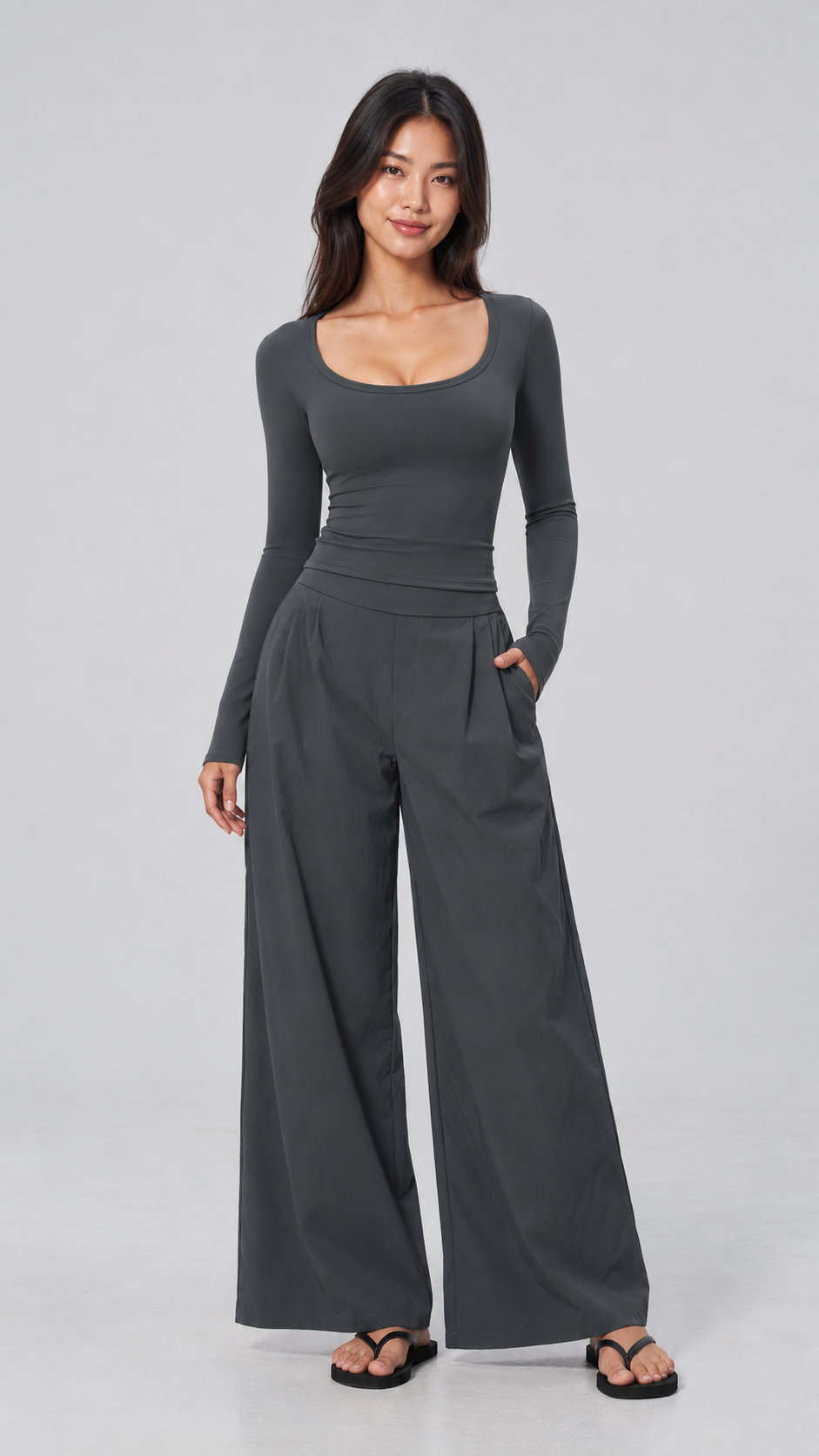 Liora Quick-Dry Wide Leg Pants