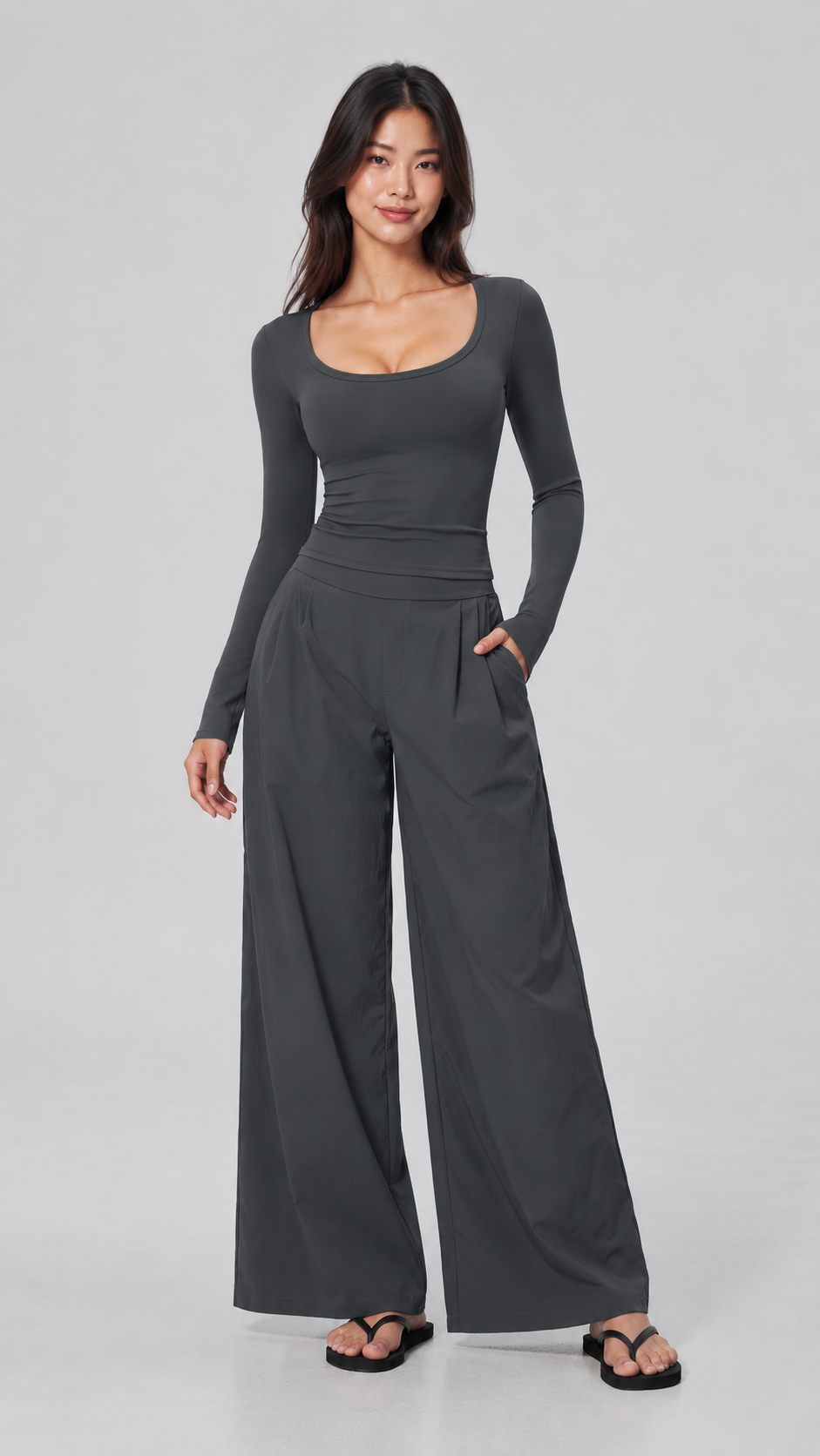 Liora Quick-Dry Wide Leg Pants