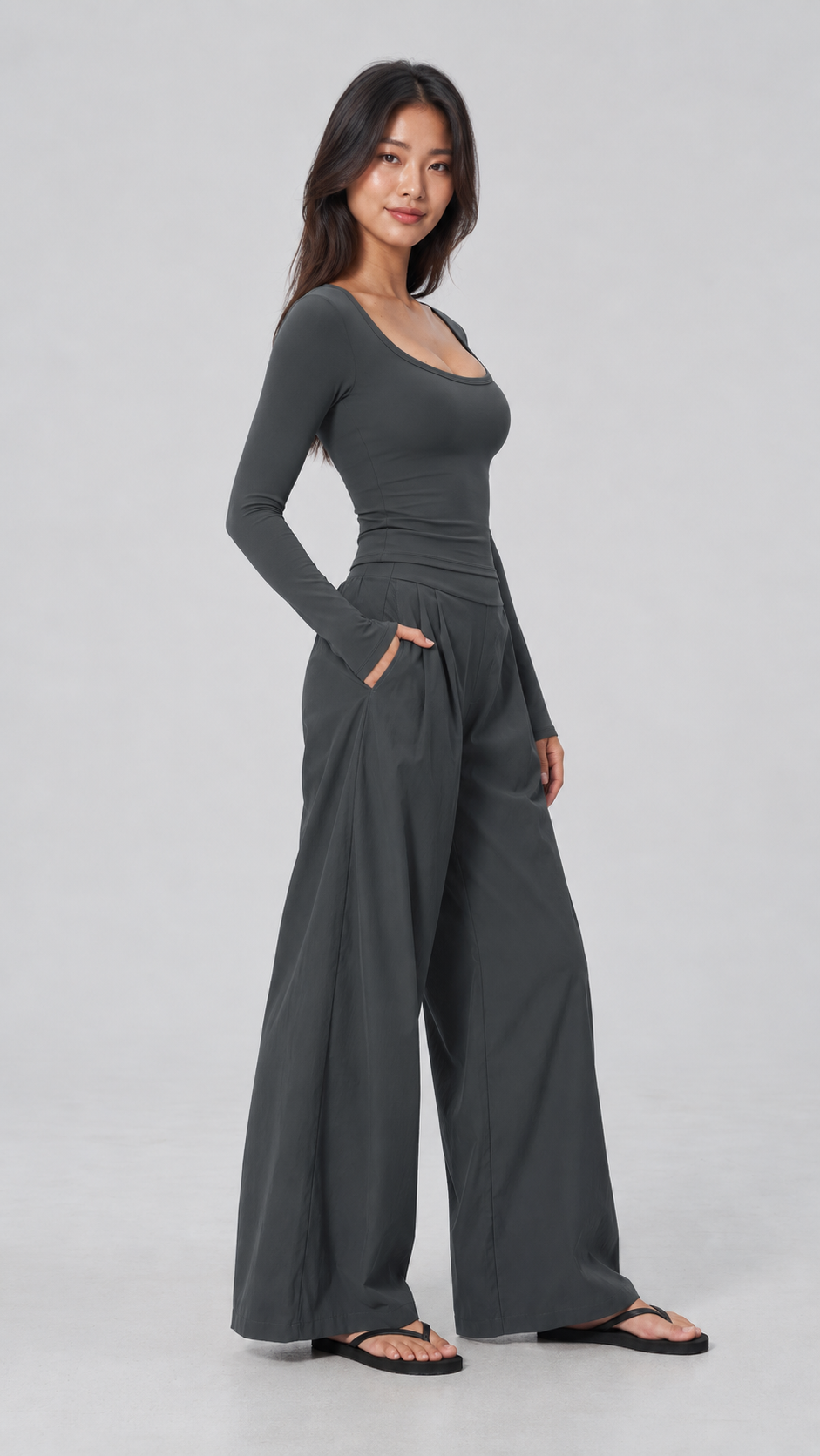 Liora Quick-Dry Wide Leg Pants