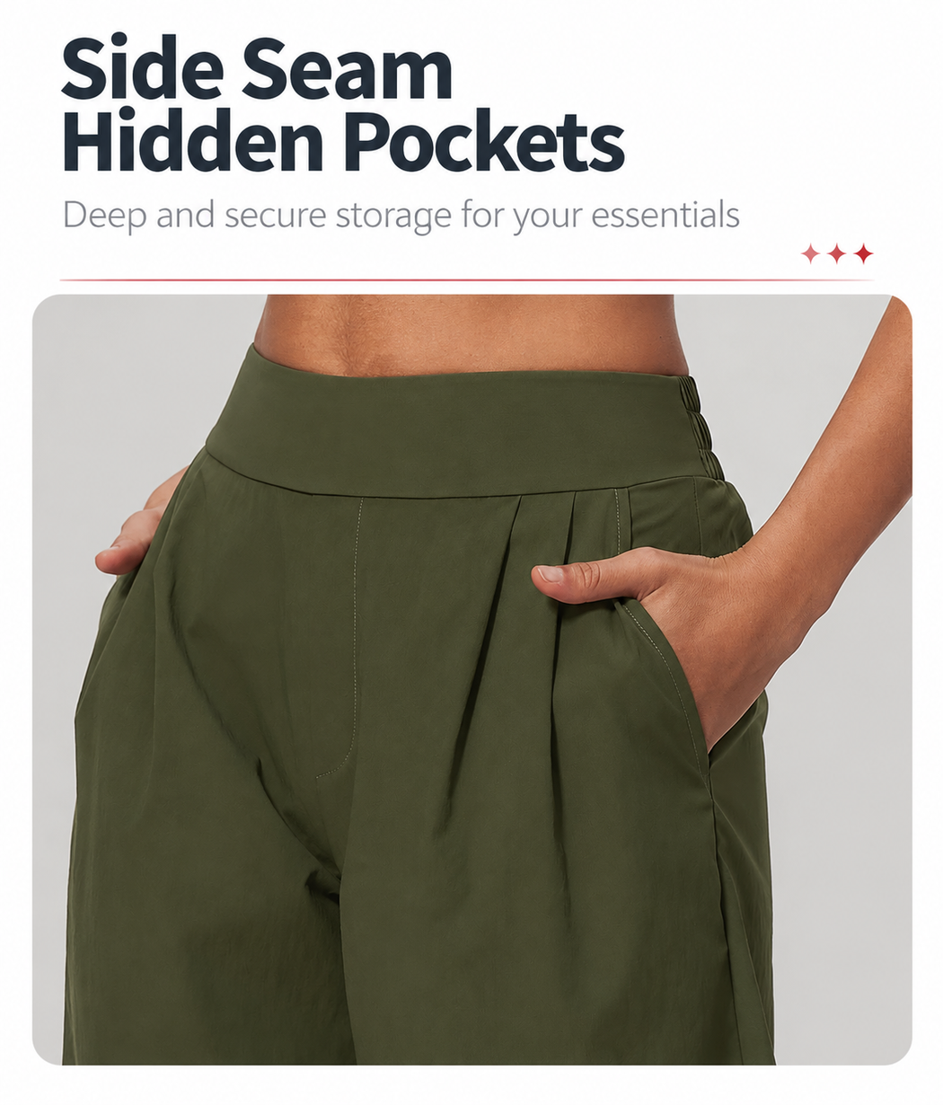 Liora Quick-Dry Wide Leg Pants