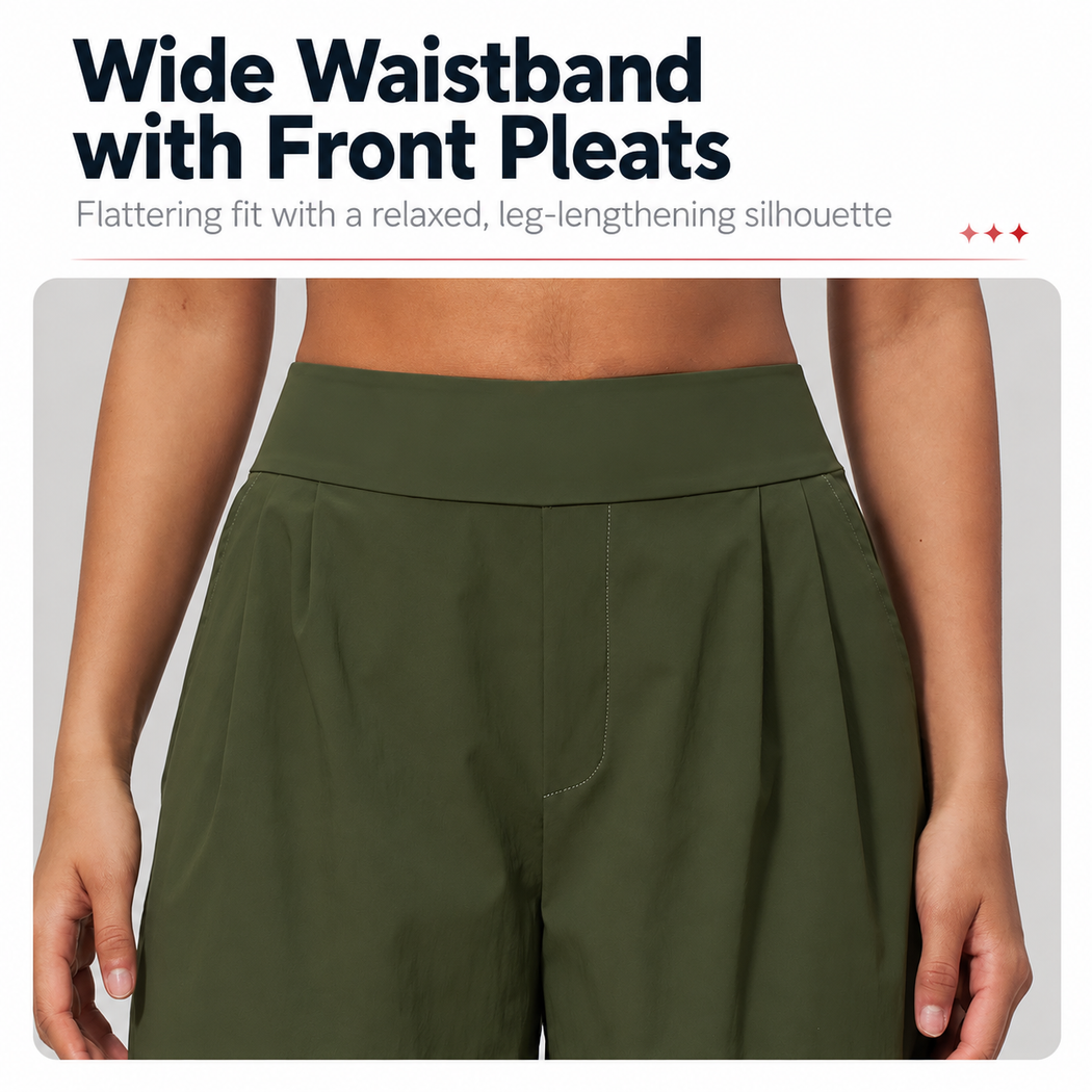 Liora Quick-Dry Wide Leg Pants