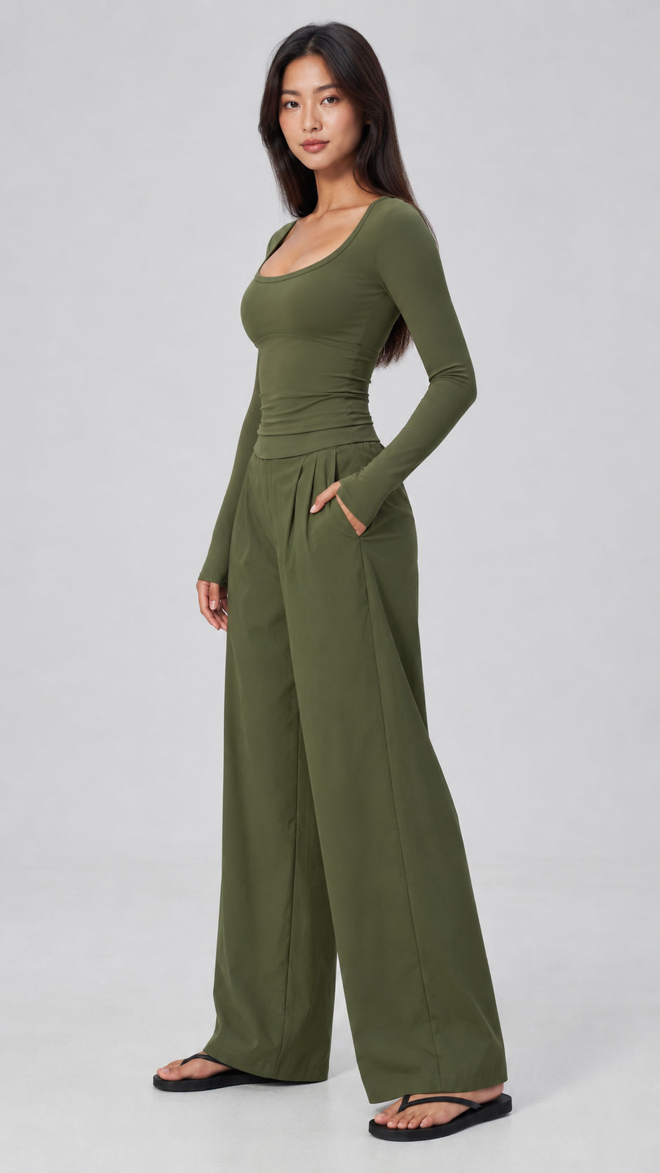Liora Quick-Dry Wide Leg Pants