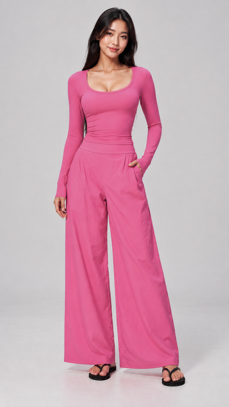 Liora Quick-Dry Wide Leg Pants