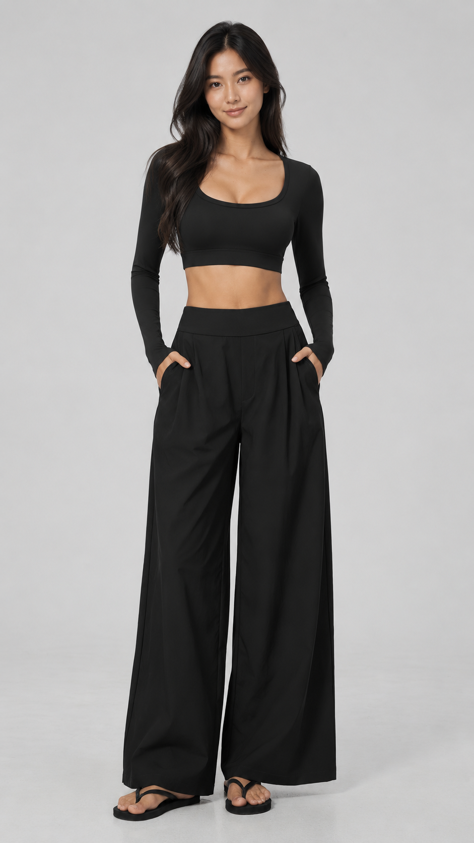 Liora Quick-Dry Wide Leg Pants
