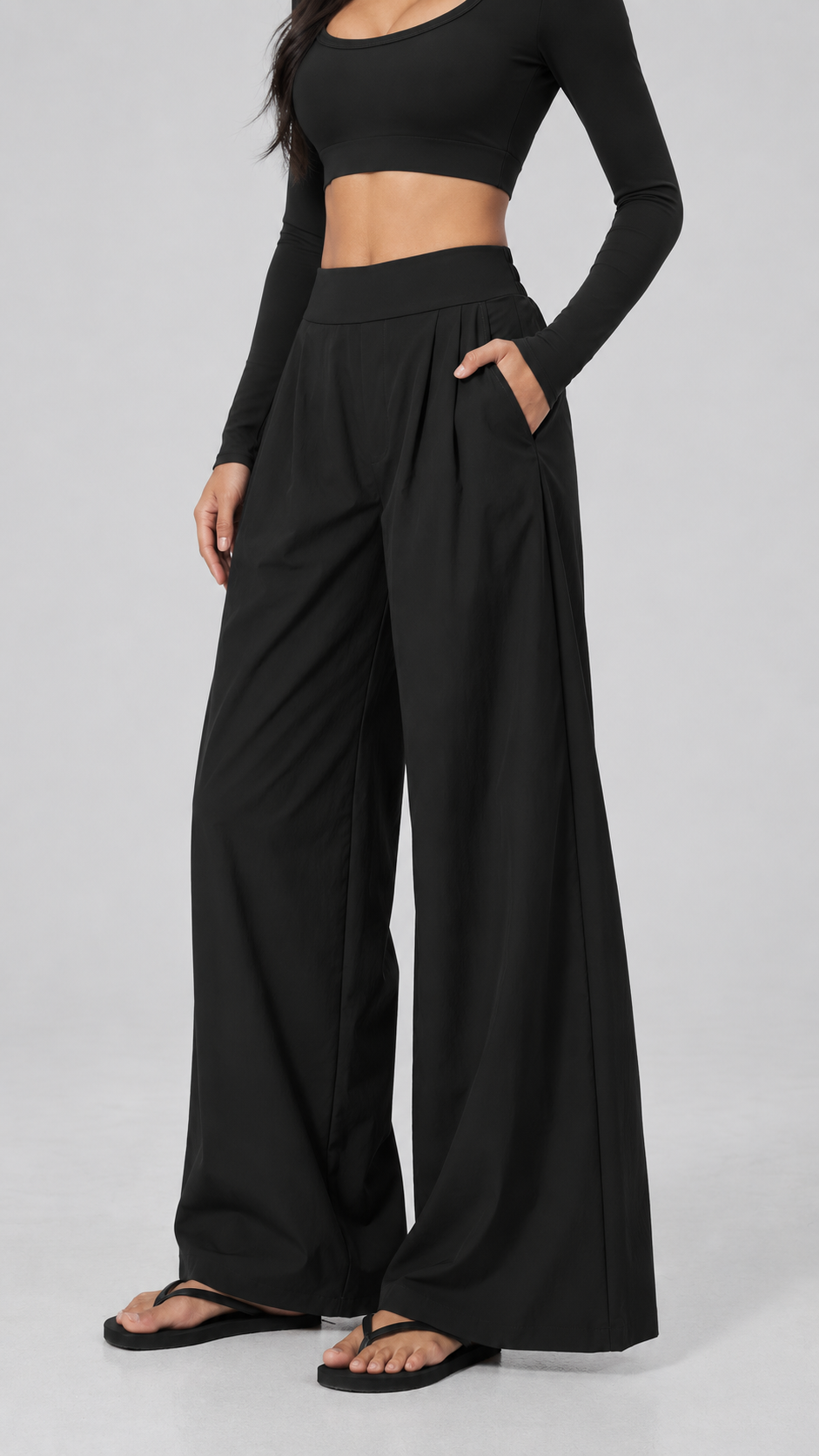Liora Quick-Dry Wide Leg Pants