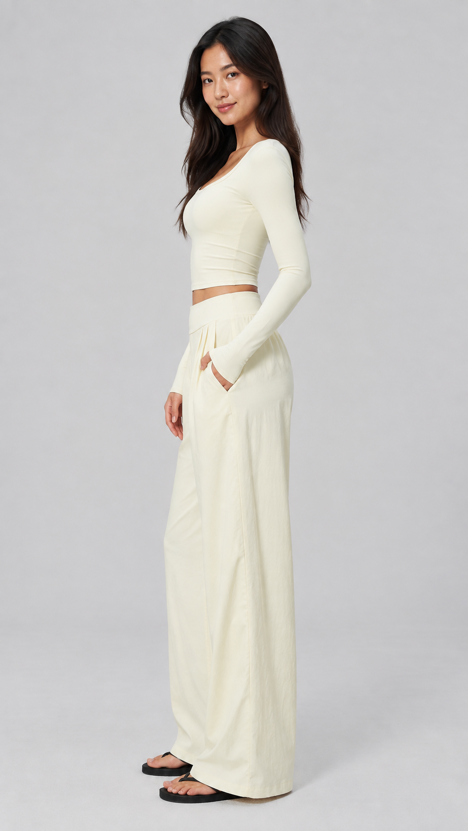 Liora Quick-Dry Wide Leg Pants