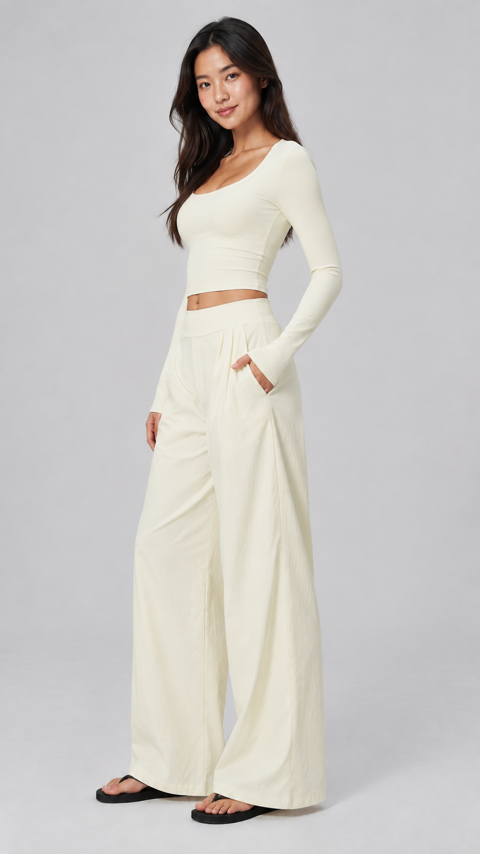 Liora Quick-Dry Wide Leg Pants