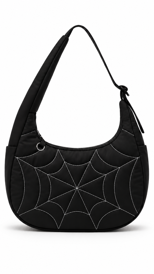 Noctra Spiderweb Crescent Bag