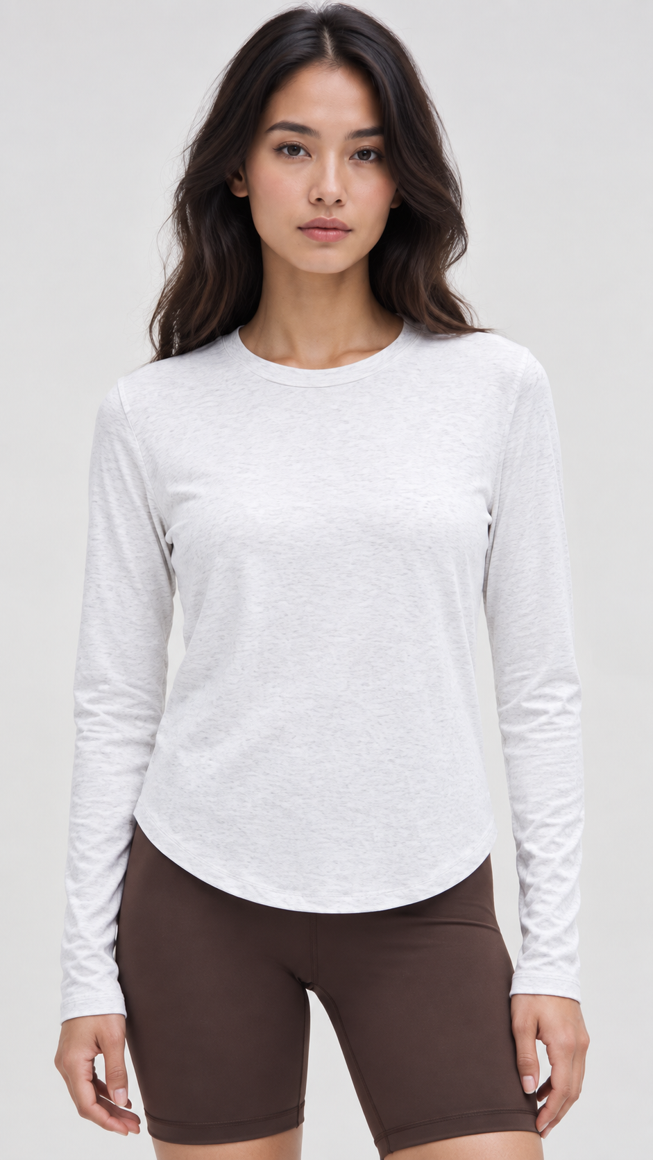 Nara Cotton-Blend Long Sleeve Top