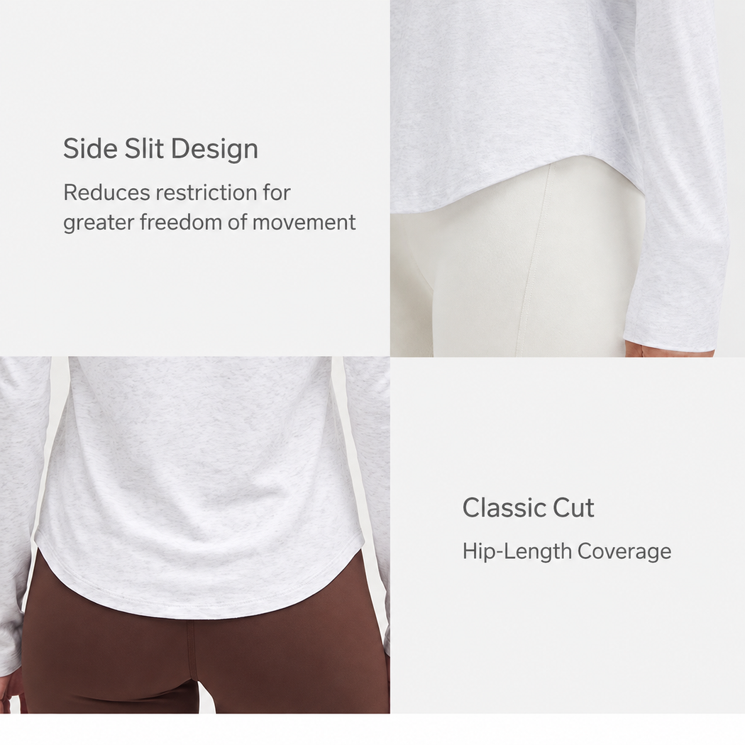 Nara Cotton-Blend Long Sleeve Top