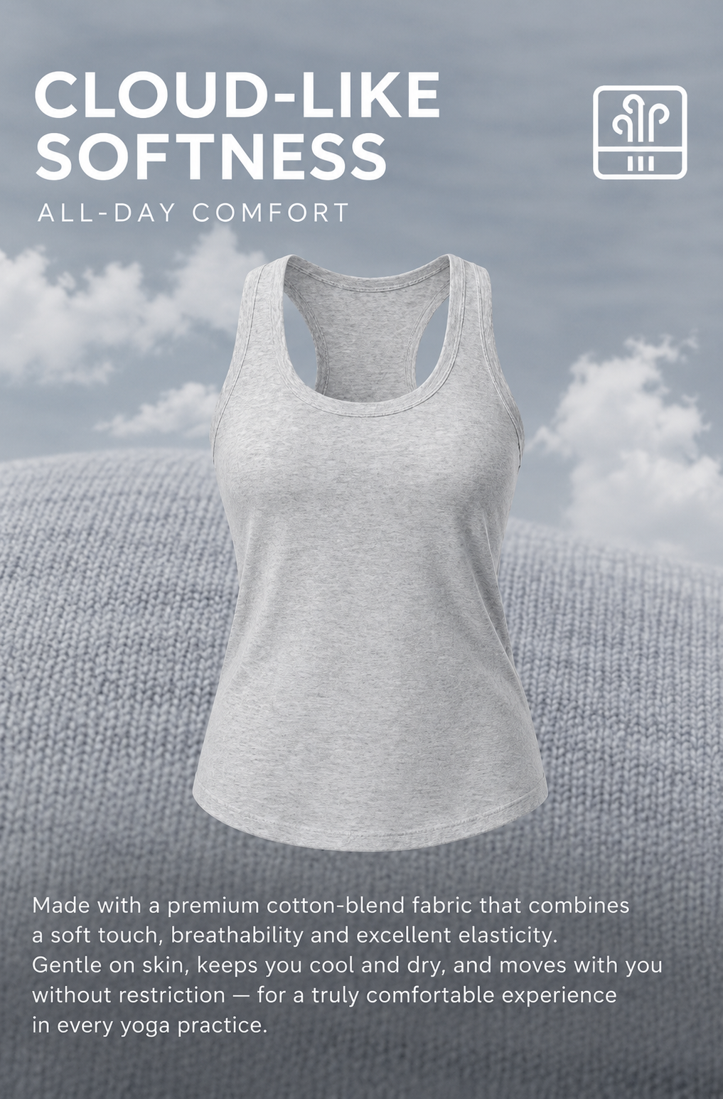 Nara Cotton-Blend Sleeveless Tank Top