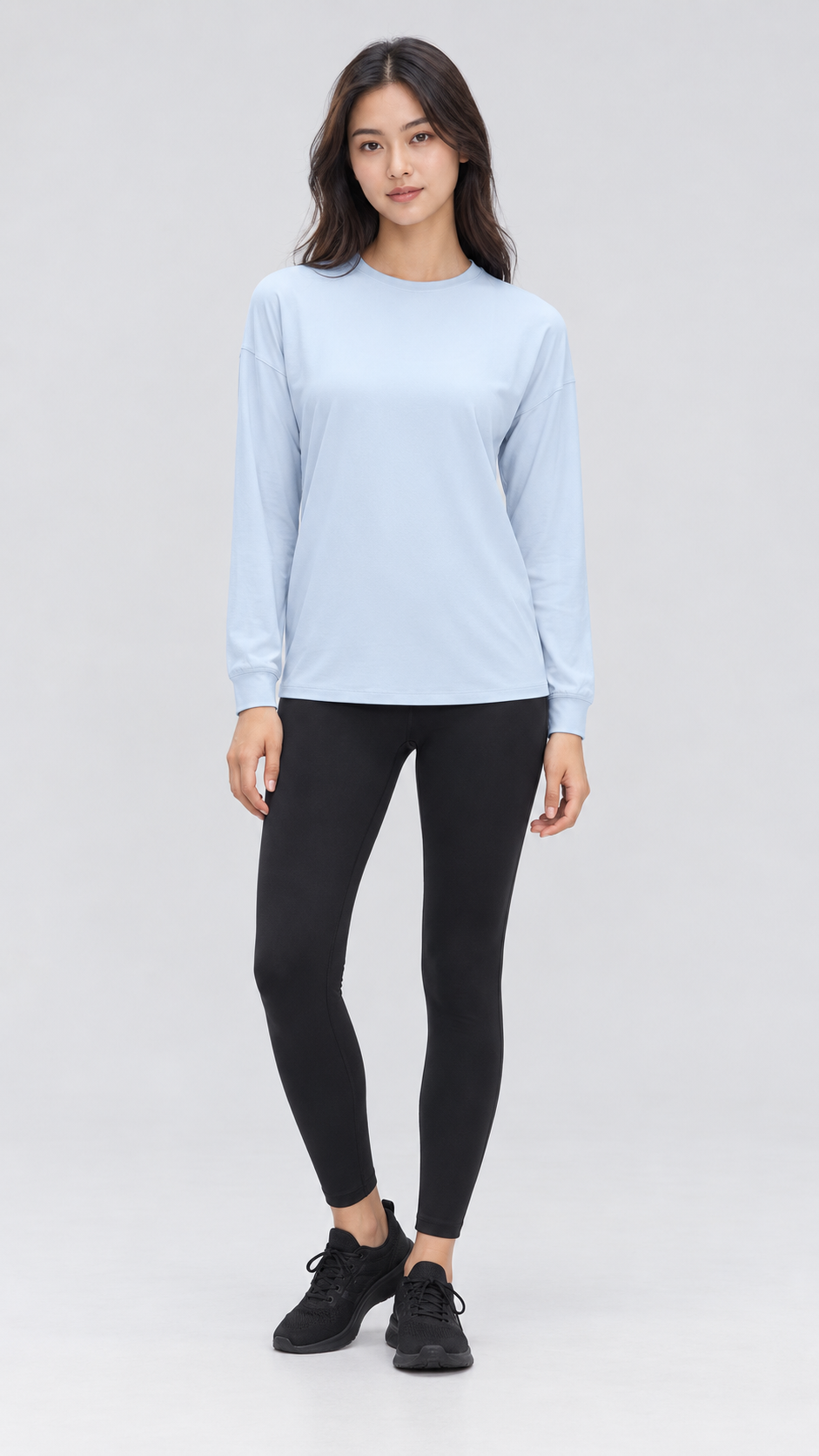 Nara Cotton-Rich Stretch Long Sleeve Top