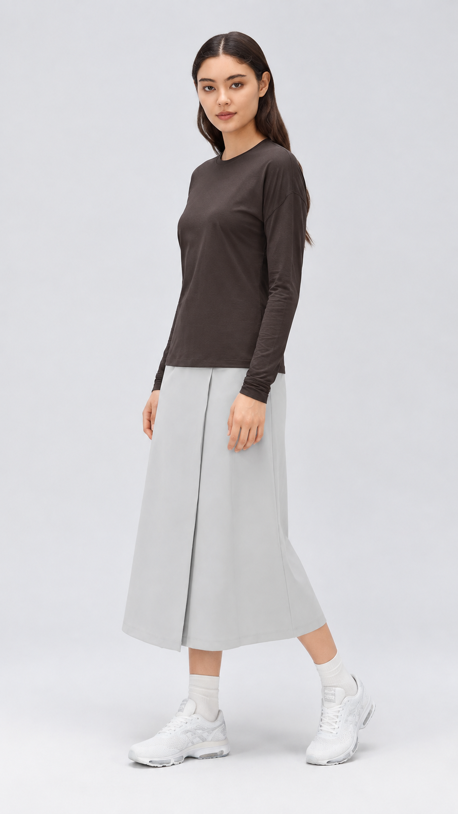Nara Cotton-Rich Stretch Long Sleeve Top