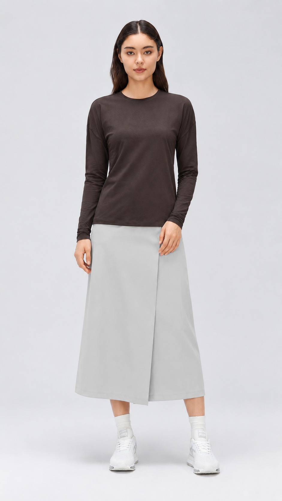 Nara Cotton-Rich Stretch Long Sleeve Top