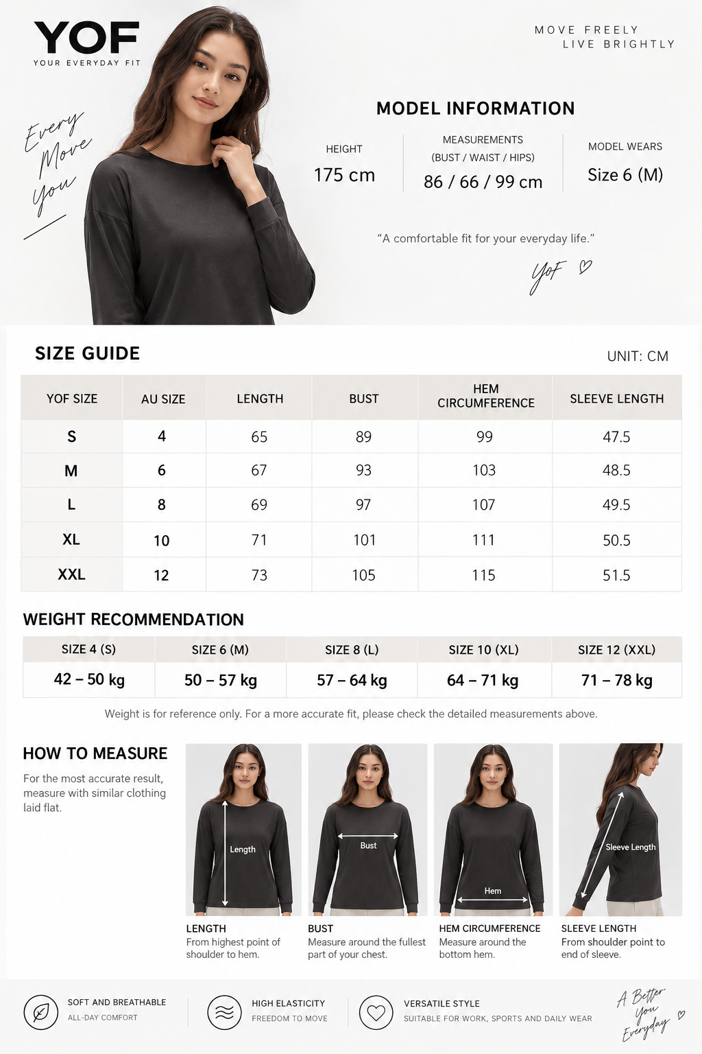 Nara Cotton-Rich Stretch Long Sleeve Top