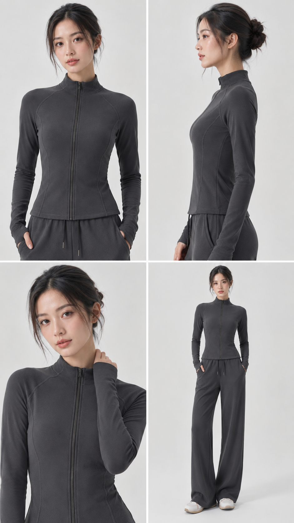 Plum Soft-Fleece Contour Jacket