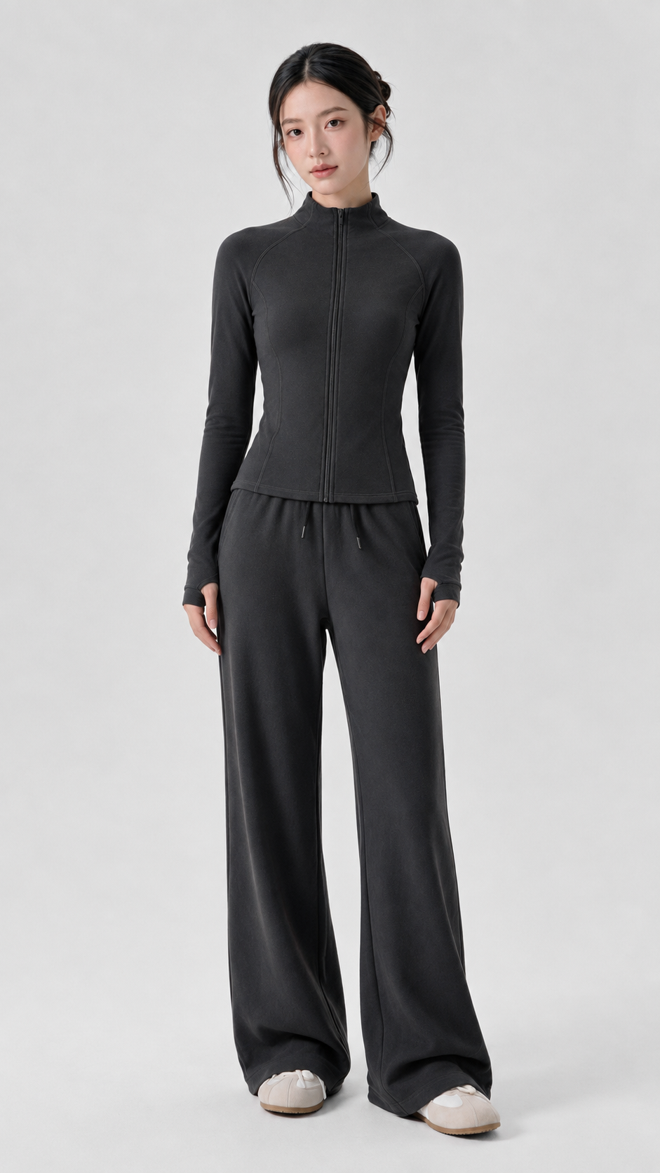 Plum Soft-Fleece Contour Jacket