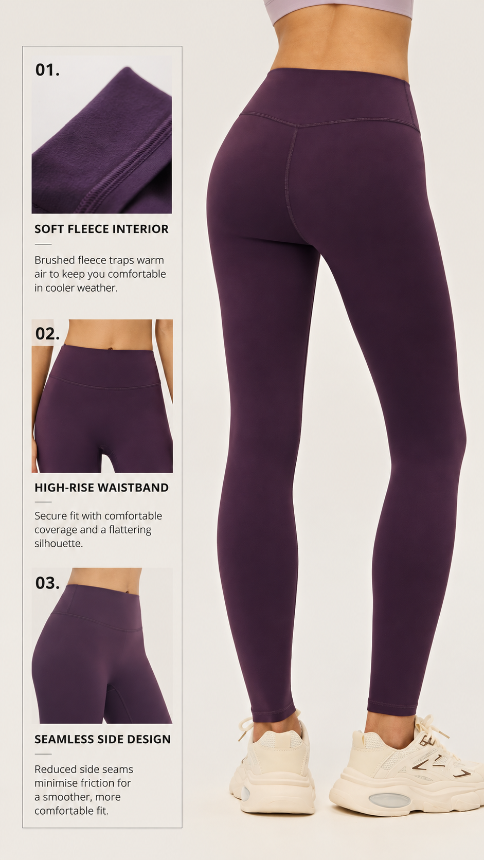 Maple Soft-Fleece Contour Legging